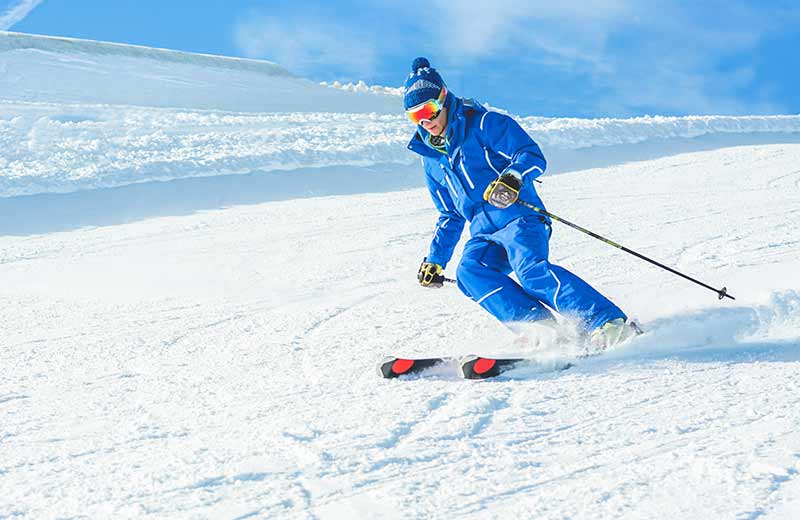 Skiing in the Cortina ski resort