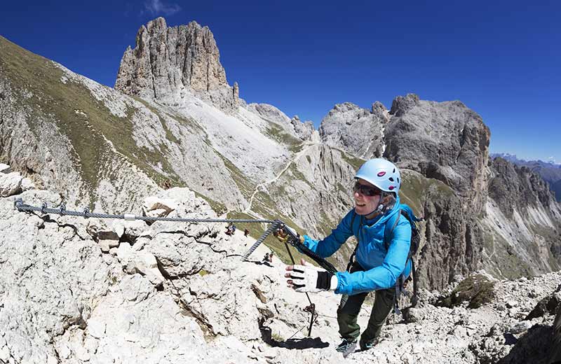 Climbing in the Dolomites