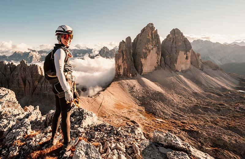 Climbing in the Dolomites