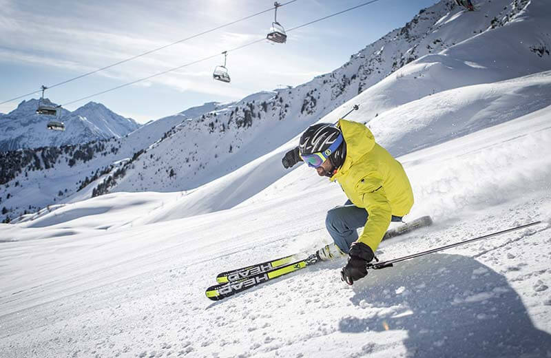 Skiing in the Dolomites